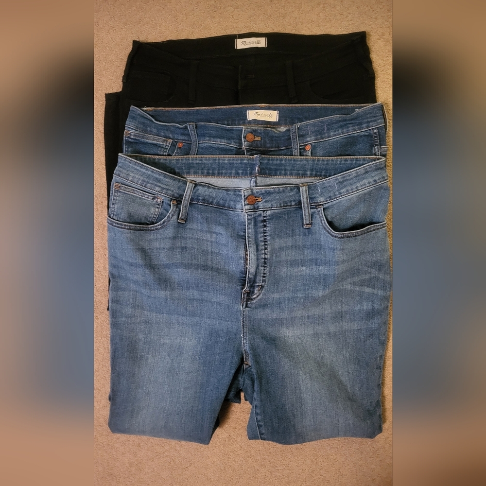Madewell Blue & Black Denim Jeans Bundle